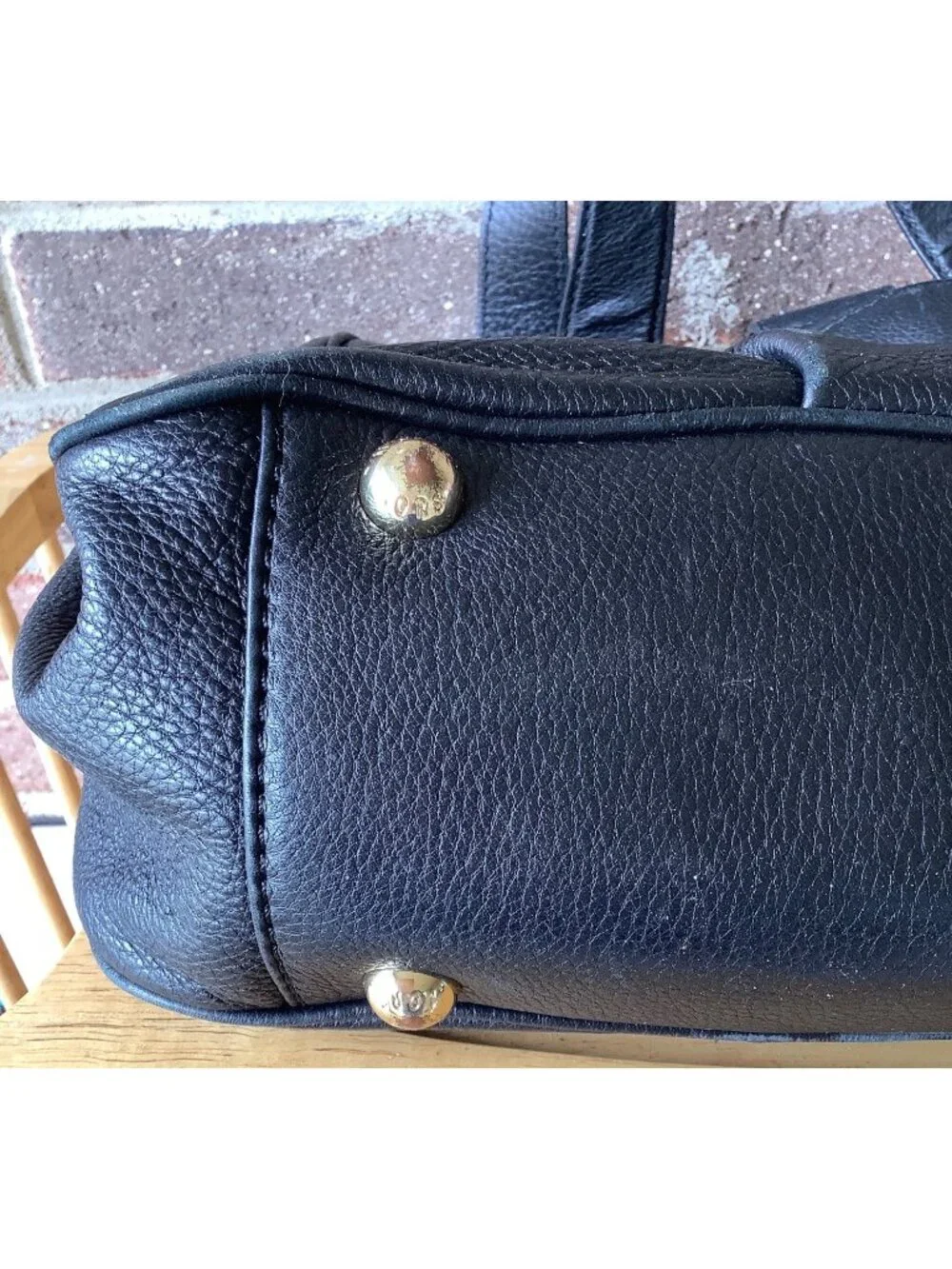 Michael Kors Black Fulton Pebbled Leather Hobo Bag